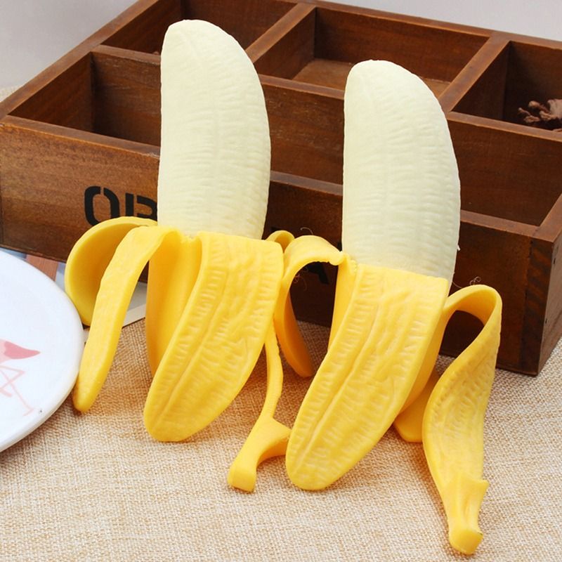 Cute Banana Squishy Stress Toy for Kids — Slow Rising Fidget 🍌
