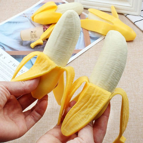 Cute Banana Squishy Stress Toy for Kids — Slow Rising Fidget 🍌