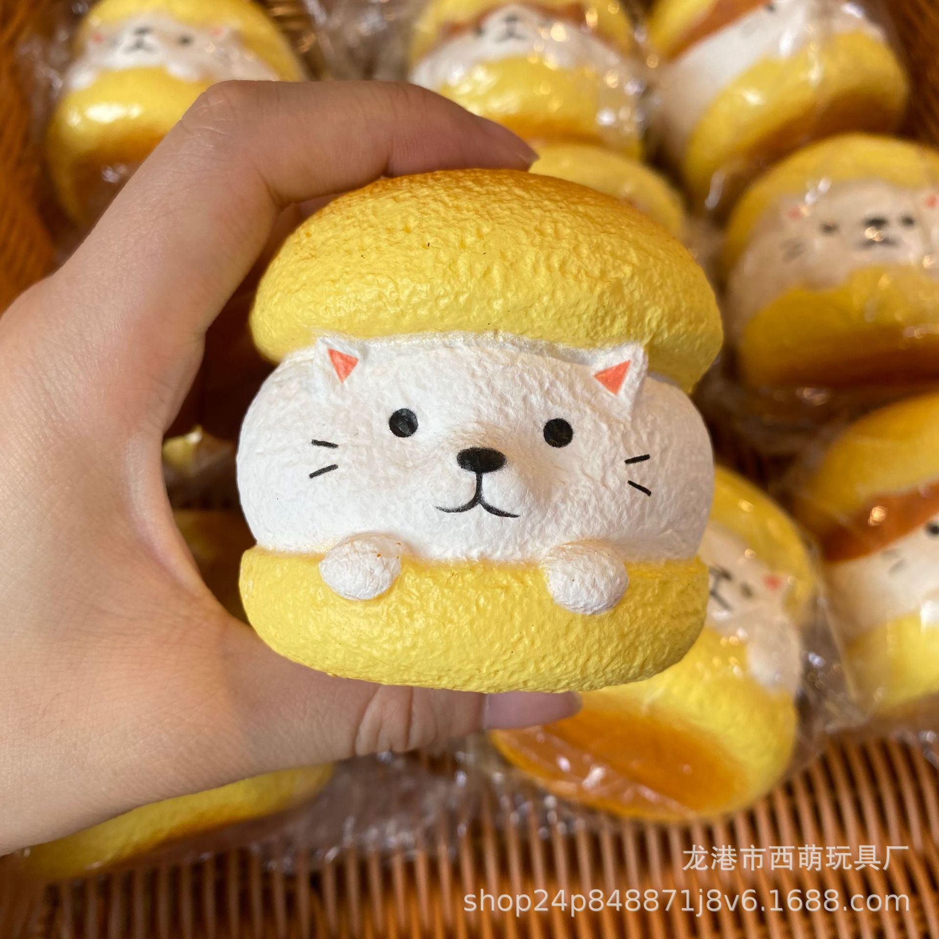 Slow Rising Dog, Cat & Bread Squishy Set — Kawaii Stress Relief Toys 🐾🍞